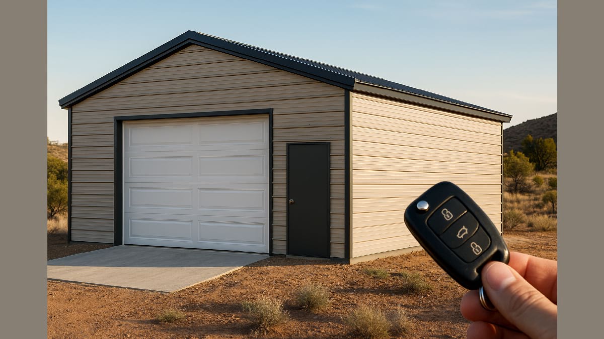 Step-by-step steel garage build process from estimate and permits to installation and inspection.